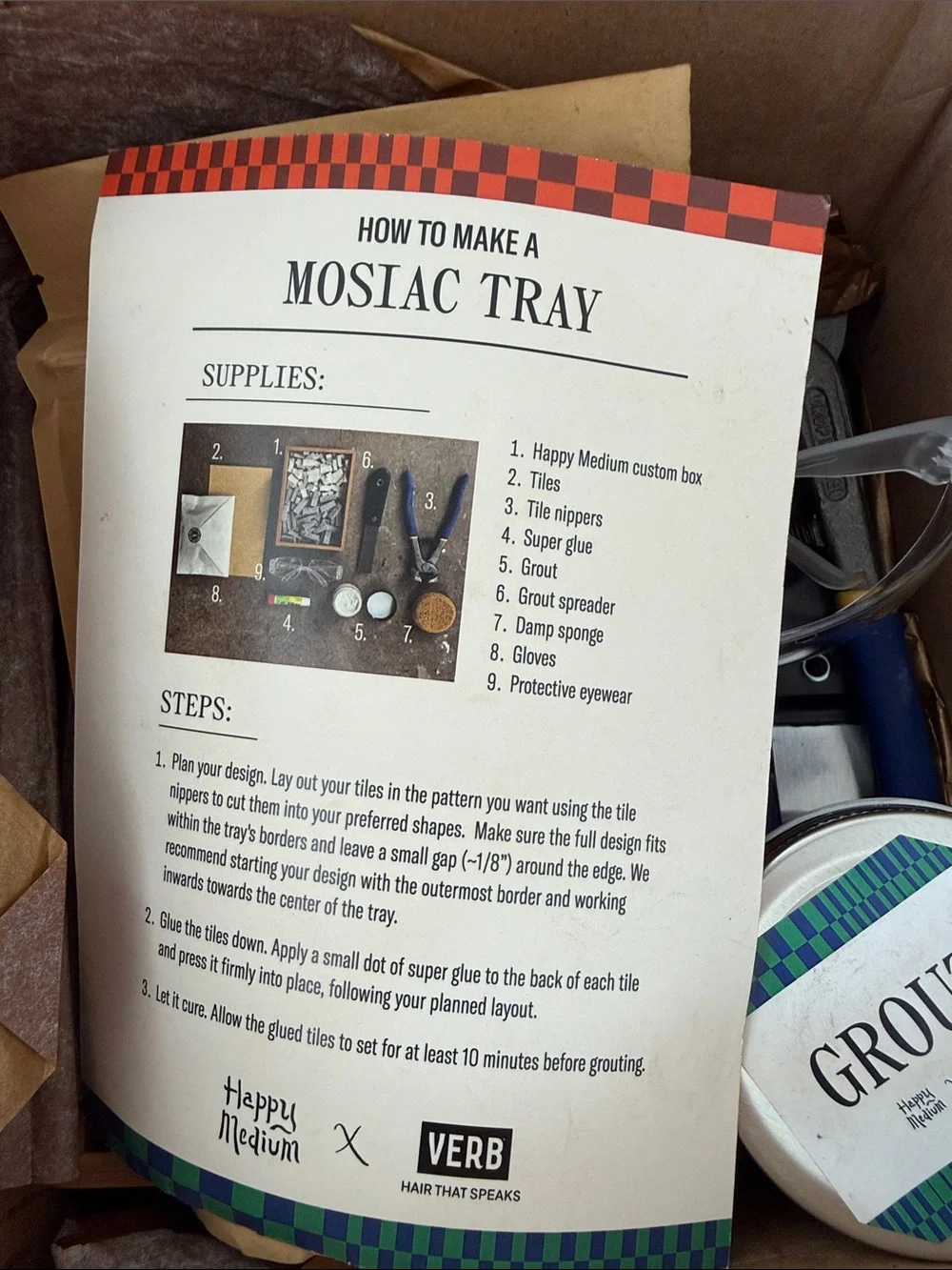 Verb Smooth Repair Oil PR Happy Medium Mosaic Tray Kit